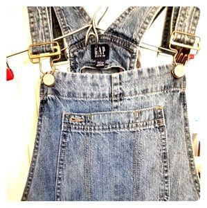 Like new denim overall shorts